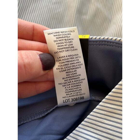 NWT S.C. & CO. Blue Stripe 360 Degrees Tummy Control Skort Size Small Women’s - Picture 5 of 8